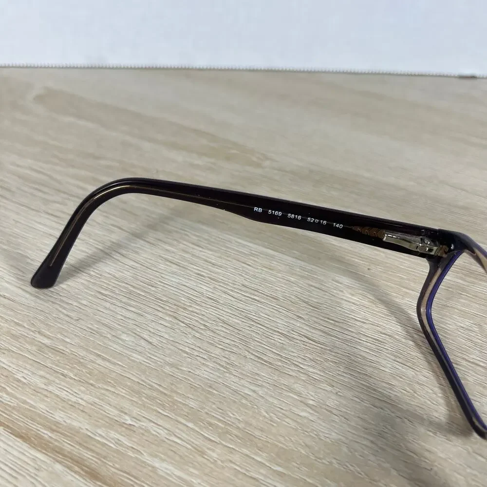 Ray-Ban RB5169 5816 Eyeglasses Brown Violet Frames Only 52-16-140